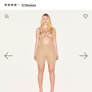 SKIMS “clay” Shapewear padded hip Shorts